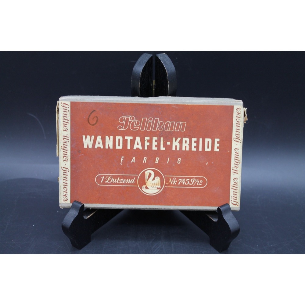 Vintage Pelikan Wandtafel Kreide Colored Blackboard Chalk Germany Box 745 P/12